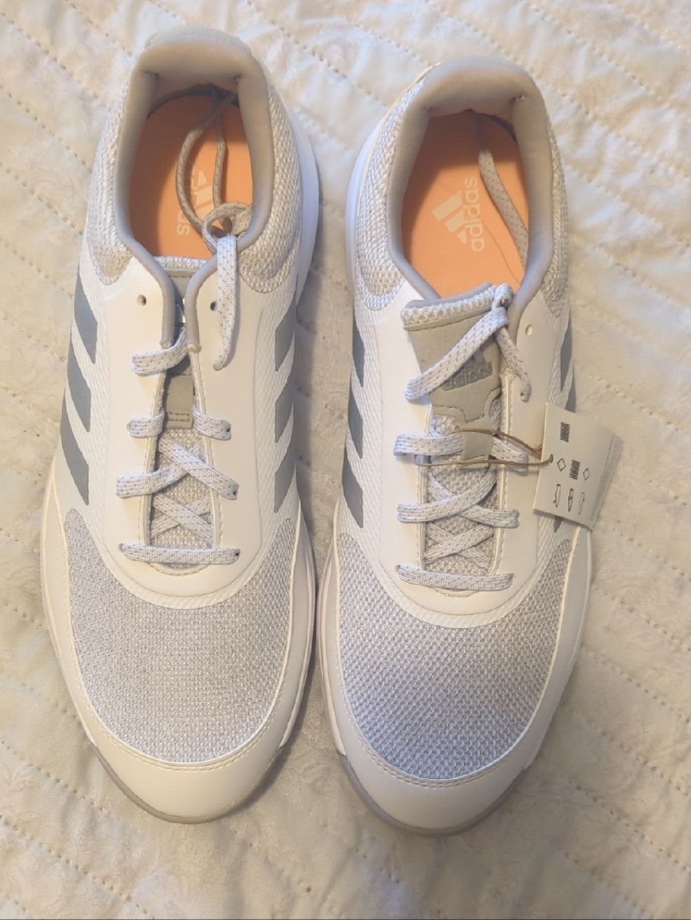 adidas White and Light Golf Shoes New With Box